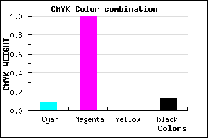 #CB00DF color CMYK mixer