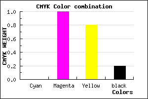 #CB0029 color CMYK mixer