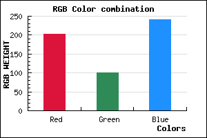 rgb background color #CB64F0 mixer