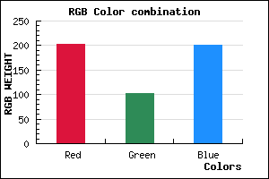 rgb background color #CB67C8 mixer