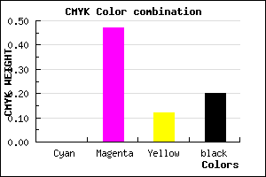 #CB6CB2 color CMYK mixer