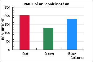 rgb background color #CB7FB5 mixer