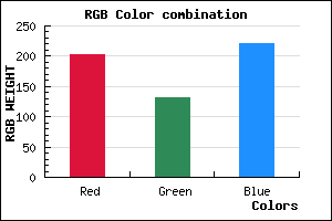rgb background color #CB84DC mixer