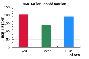 rgb background color #CB88BE mixer