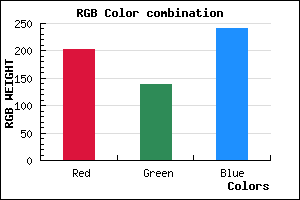 rgb background color #CB8BF0 mixer