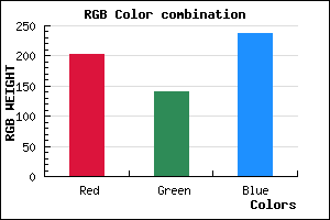 rgb background color #CB8DED mixer