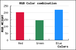 rgb background color #CB90DC mixer
