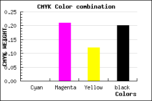 #CBA1B2 color CMYK mixer