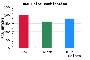 rgb background color #CBA1B2 mixer