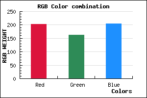 rgb background color #CBA2CC mixer