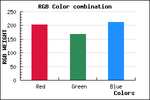 rgb background color #CBA7D3 mixer