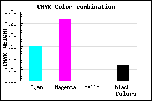 #CBAEEE color CMYK mixer