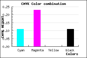 #CBAFE3 color CMYK mixer