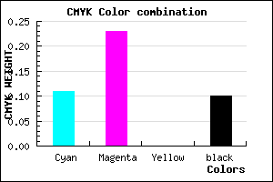 #CBB1E5 color CMYK mixer