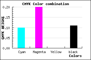 #CBB4E2 color CMYK mixer