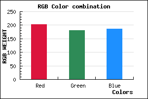 rgb background color #CBB5BB mixer