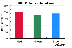 rgb background color #CBB5BE mixer