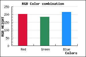 rgb background color #CBB9D7 mixer