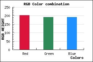 rgb background color #CBC0C0 mixer