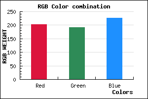 rgb background color #CBC0E2 mixer