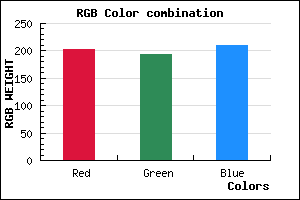 rgb background color #CBC1D1 mixer