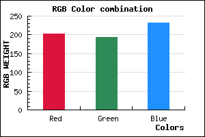 rgb background color #CBC1E7 mixer