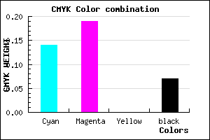 #CBC1ED color CMYK mixer