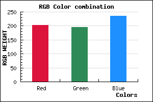 rgb background color #CBC3EB mixer
