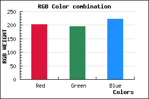 rgb background color #CBC4DE mixer
