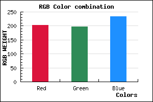 rgb background color #CBC5E9 mixer