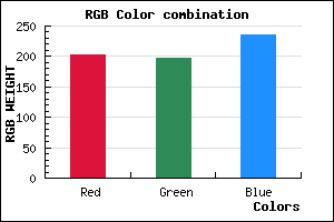 rgb background color #CBC5EB mixer