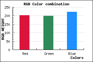 rgb background color #CBC6DE mixer