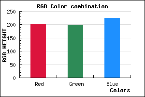 rgb background color #CBC6E0 mixer