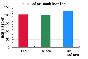 rgb background color #CBC6E2 mixer