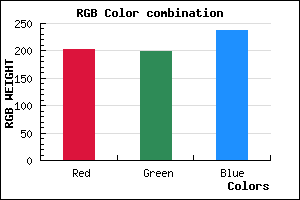 rgb background color #CBC6ED mixer