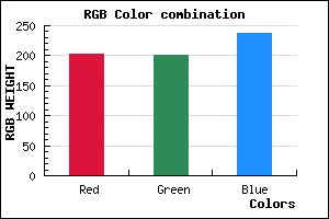 rgb background color #CBC8EE mixer