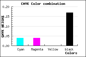 #CBCBD3 color CMYK mixer