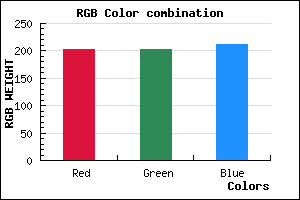 rgb background color #CBCBD3 mixer