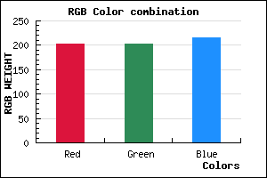 rgb background color #CBCBD7 mixer