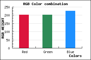 rgb background color #CBCBE3 mixer