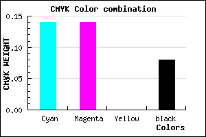 #CBCBEB color CMYK mixer