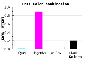 #CB17CD color CMYK mixer