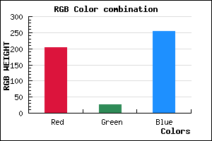 rgb background color #CB1AFE mixer