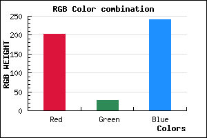 rgb background color #CB1BF0 mixer