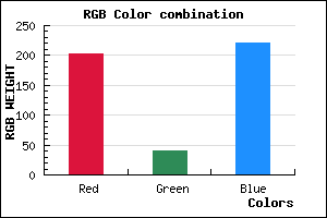 rgb background color #CB29DC mixer