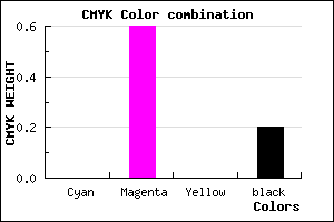 #CB52CC color CMYK mixer
