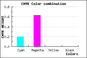 #CB5FFF color CMYK mixer