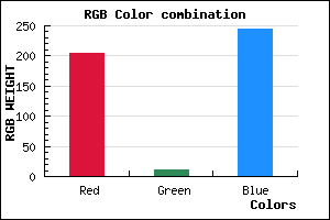 rgb background color #CC0BF5 mixer