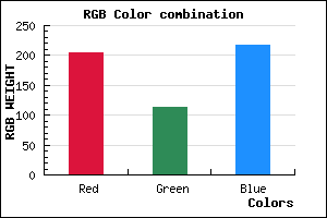 rgb background color #CC71D9 mixer
