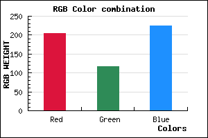rgb background color #CC75E1 mixer